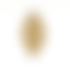 Estampe navette dorée multicolore pailletée 59x25mm gedo-89