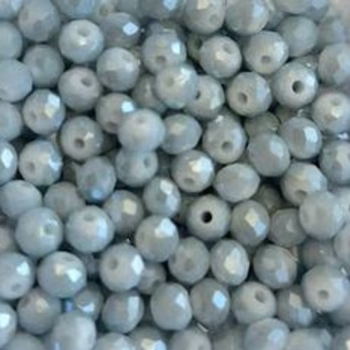 Perles à facettes grises 3x2mm x100 pgr4-4