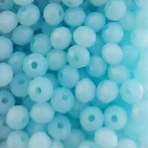 Perles à facettes bleues 4x3mm pble9-22