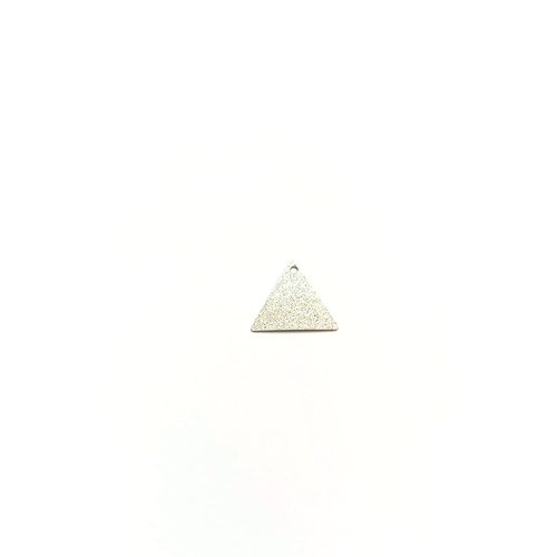 Sequin triangle effet pailleté argenté 13x15mm ar21-6