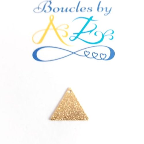 *sequin triangle plaqué or 18k 13x15mm do4-7.*