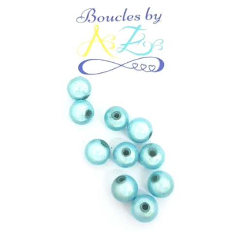 *perles magiques turquoises 8mm x15 ptu1-7.*