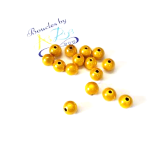 *perles magiques jaune moutarde 8mm x15 pja1-4.*