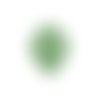 Estampe filigrane feuille verte en métal 49x26mm x1 ou x10 geve-24