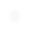 Estampe filigrane plume blanche en métal 40x14mm x1 ou x10 geblc-83