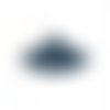 Estampe filigrane éventail bleu marine 40x50mm geble-6
