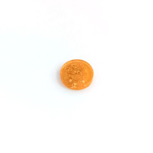 Cabochon jaune et doré en résine 14mm x1 ou x10 car14-12