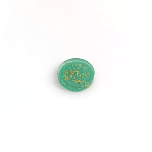 Cabochon turquoise et doré en résine 14mm x1 ou x10 car14-13