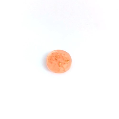 Cabochon rose et doré en résine 14mm x1 ou x10 car14-17