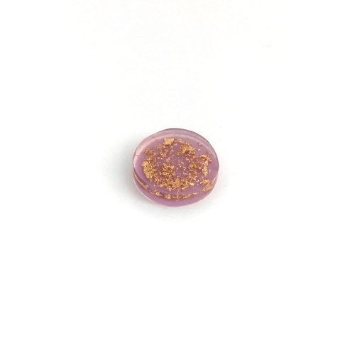Cabochon violine et doré en résine 14mm x1 ou x10 car14-19
