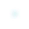 Lot estampe rosace turquoise 10x8mm x10 lottu2-7