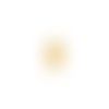 Lot estampe feuille jaune moutarde 22x9mm x10 lotja2-9