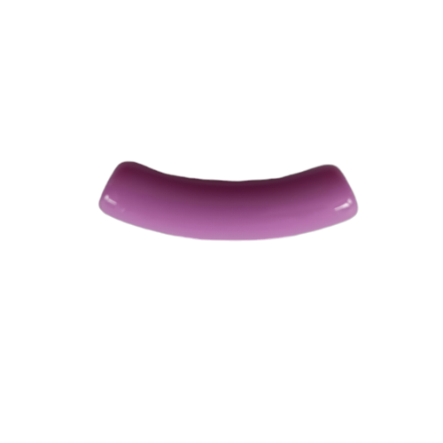 Perle tube incurvé violette acrylique 32x9,5mm pvi10-6