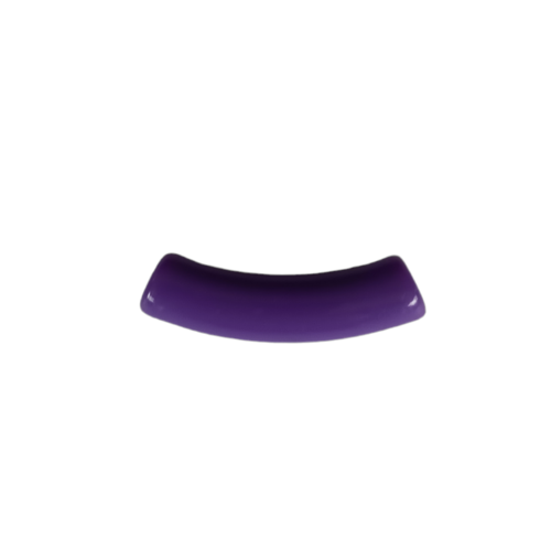 Perle tube incurvé violette acrylique 32x9,5mm pvi10-7
