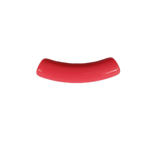 Perle tube incurvé rouge acrylique 32x9,5mm prou7-3