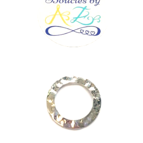 *lot sequin cercle creux argenté 26mm x10 lotea5-24.*