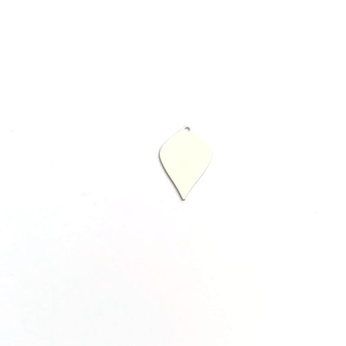 Lot sequin goutte blanche 18x11mm x10 lotblc22-8
