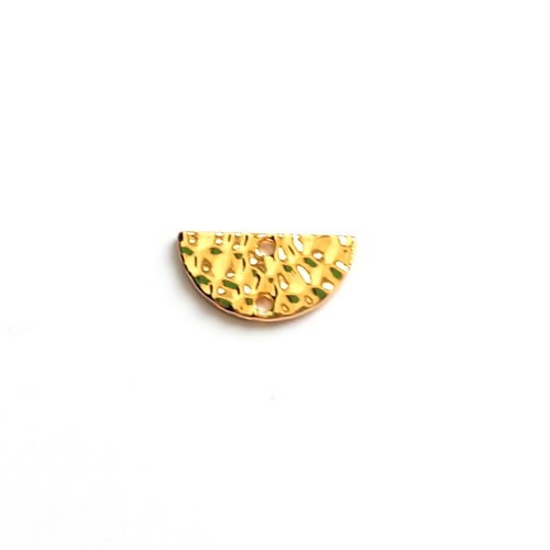Lot connecteur demi lune doré 8x15mm x10 lotdo13-8
