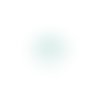 Estampe filigrane feuille turquoise 30x30mm getu-27