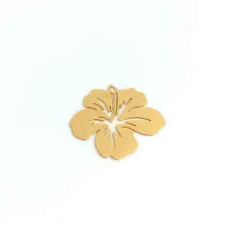 Lot estampe fleur dorée 20mm x10 lotdo2-8