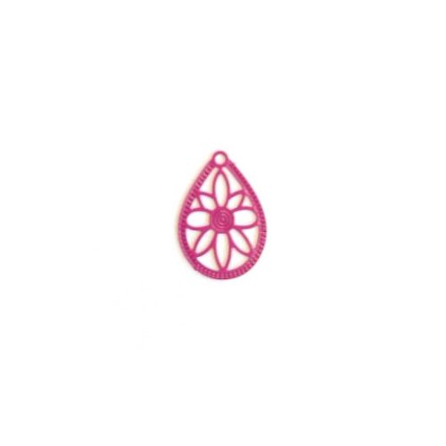 Lot estampe goutte mauve 16x12mm x10 lotvi1-7
