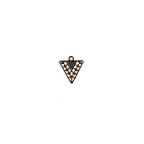 Lot estampe triangle noir 12x10mm x10 lotno2-7