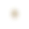 Lot estampe feuille beige 28x15mm x10 lotblc6-1
