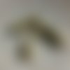 Lot perle tube incurvé dorée acrylique 33x8mm x10 lotpdo4-6