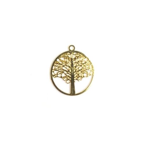 Lot estampe arbre de vie doré 21x18mm x10 lotdo7-1