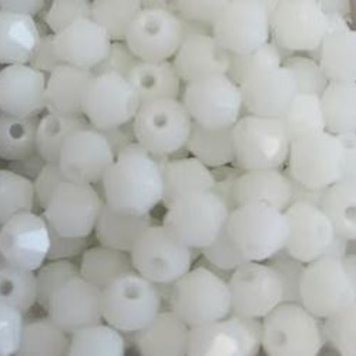*perles toupies blanches 4mm x40 pblc2-13.*