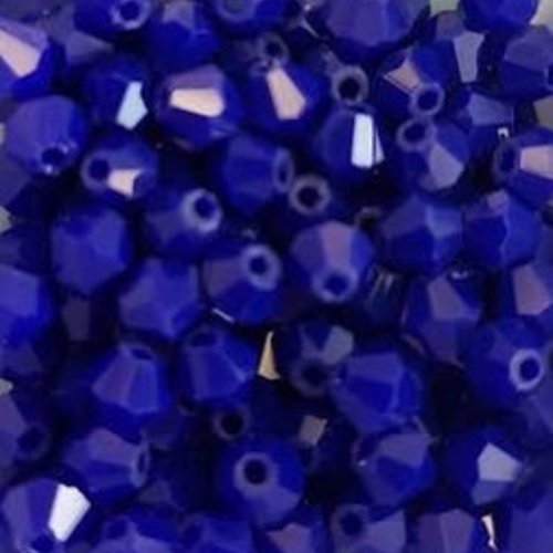 *perles toupies bleues 4mm x40 pble8-5.*