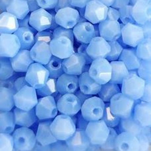 *perles toupies bleues 4mm x40 pble8-8.*