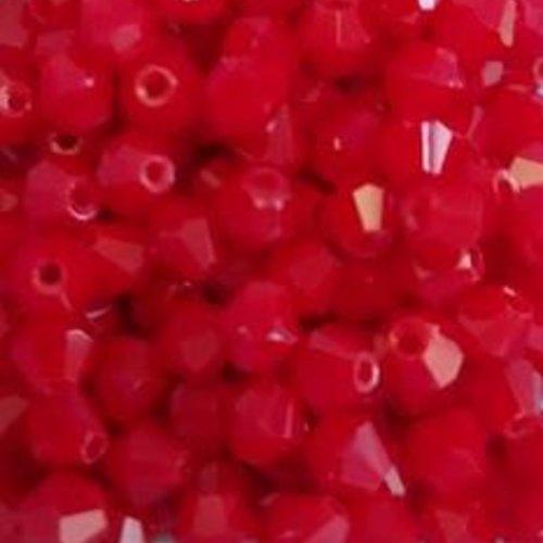 *perles toupies rouges 4mm x40 prou1-12.*