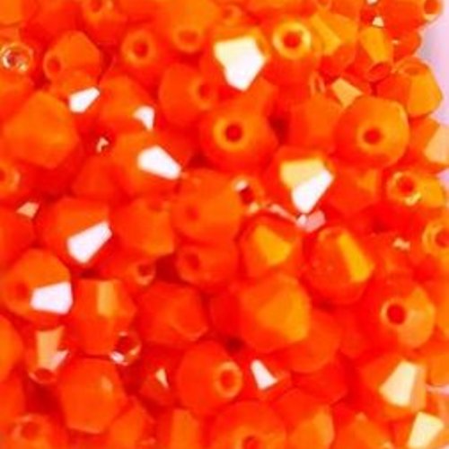 *perles toupies orange 4mm x40 por1-8.*