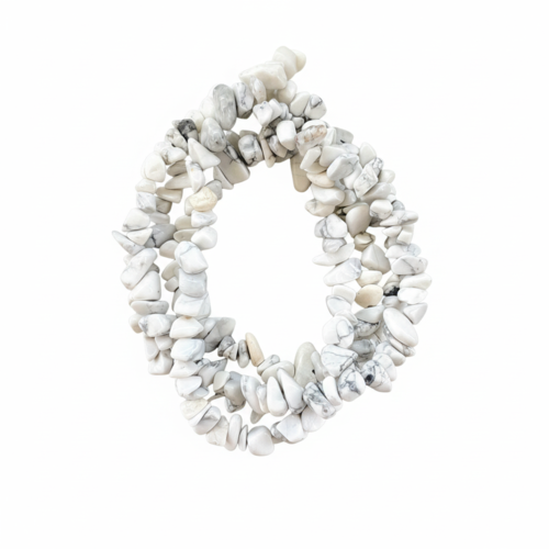 Perles chips en howlite naturelle 4-10 mm – perles pierre naturelle bijoux diy, lot 30 ou fil 80 cm pp1-2