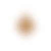 Estampe filigrane goutte dorée en métal 43x22mm x1 ou x10 gedo-81