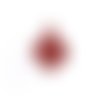Estampe filigrane goutte rouge en métal 43x22mm x1 ou x10 gerou-65