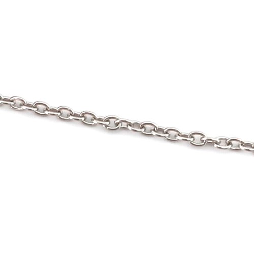 Chaîne maille ovale 2x1,5 mm acier inox argenté cha-3