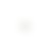 Lot estampe rosace blanche 12x10mm x10 lotblc8-6