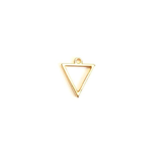 Lot breloque, triangle doré 18x11mm x10 lotdo29-6