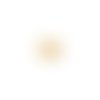 Estampe intercalaire ronde arbre de vie jaune moutarde 20mm ja22-8