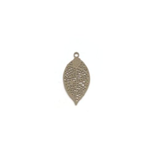 Lot estampe feuille marron 19x10mm x10 lotma5-6