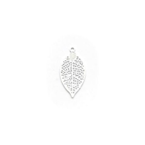 Lot estampe feuille blanche 19x10mm x10 lotblc7-1