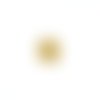 Lot estampe feuille jaune 19x10mm lotja12-1
