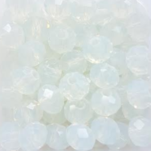 *perles à facettes transparentes 6x4mm x30 pblc3-6*