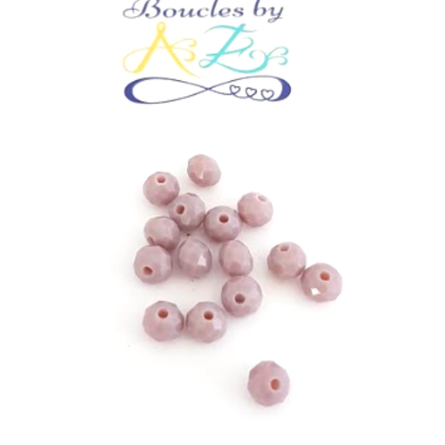 *perles à facettes violettes 6x4mm x30 pvi3-1*