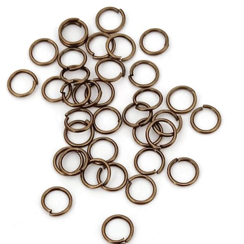 Anneaux de jonction ouverts bronze 6x0,7mm x100 ou x1000 app-89
