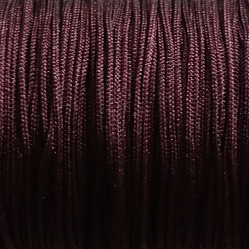 Fil de jade - fil nylon tressé marron 1mm nyl-3