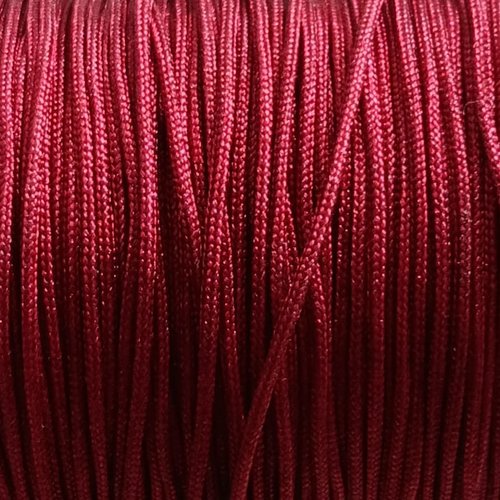 Fil de jade - fil nylon tressé bordeaux 1mm nyl-9
