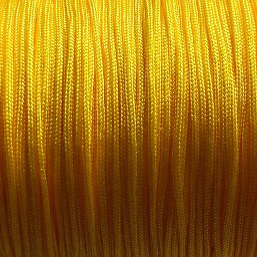 Fil de jade - fil nylon tressé jaune 1mm nyl-10